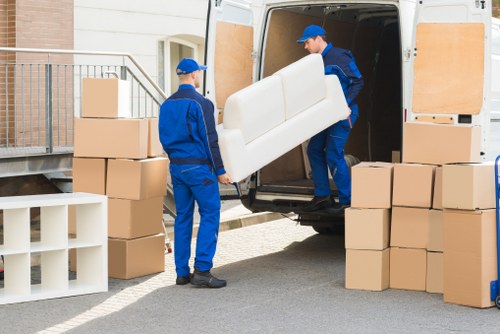 Careful packing and protection of household items before relocation