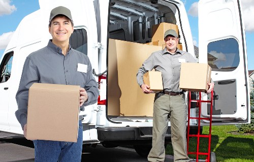 Commercial removal van service in Camden business area