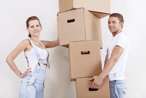 Careful loading of furniture for a Camden flat relocation