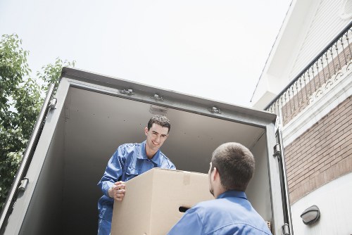 Preparation checklist and labelled office boxes for a Camden relocation