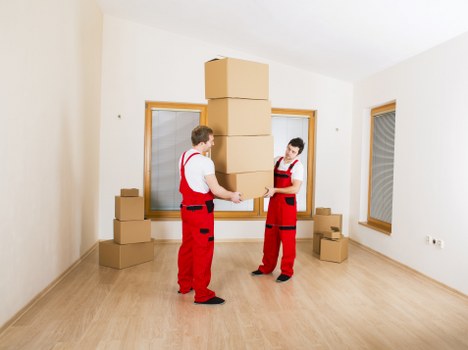Packed household items ready for same day removals in Camden